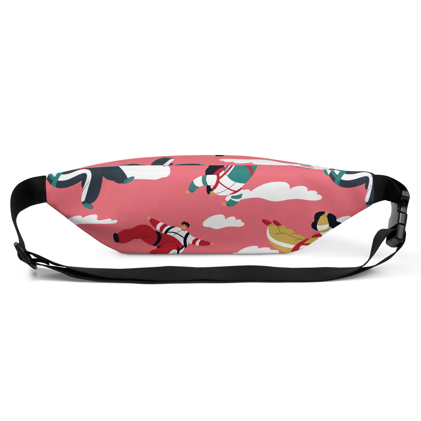 Osaka Riñonera Handmade Print |Complemento | Accesorios estampado 3_25_4401 coral Vista trasera