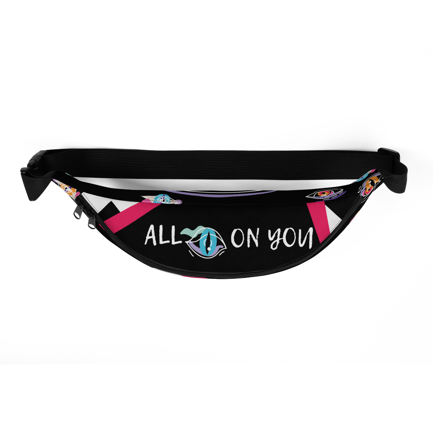 Riñonera Osaka Accesorios mujer colección "All eyes on you" Print 5063 ( Fun prints) Vista superior