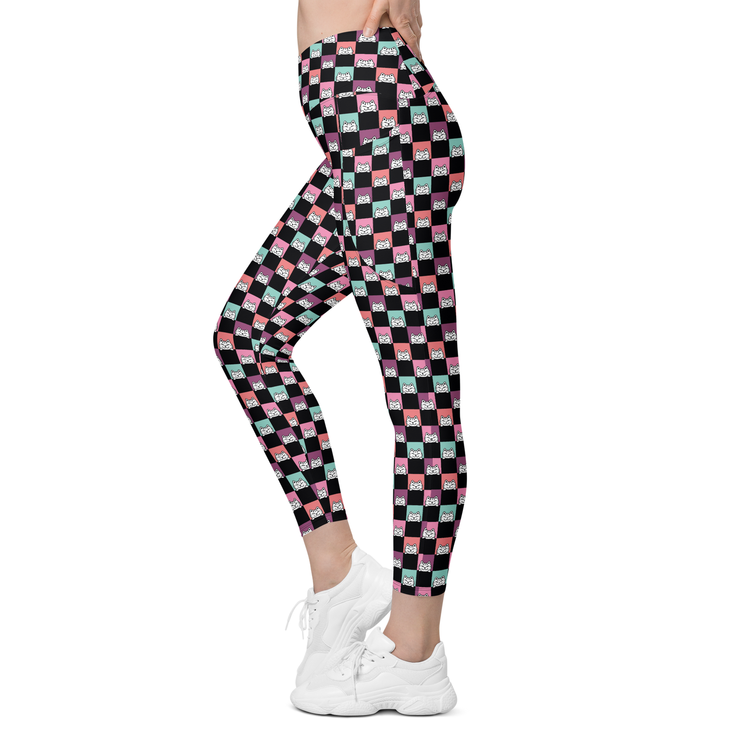 Harper Leggings Cintura cruzada -Tallas grandes-Handmade-Kawaii prints