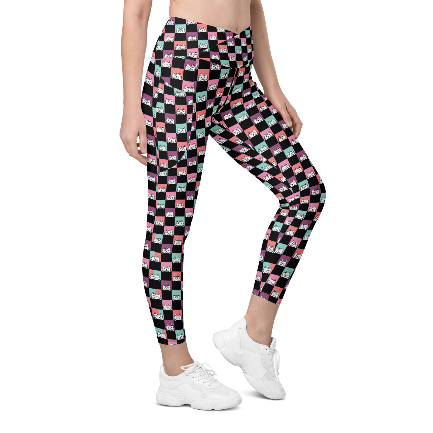 Harper Leggings Cintura cruzada -Tallas grandes-Handmade-Kawaii prints