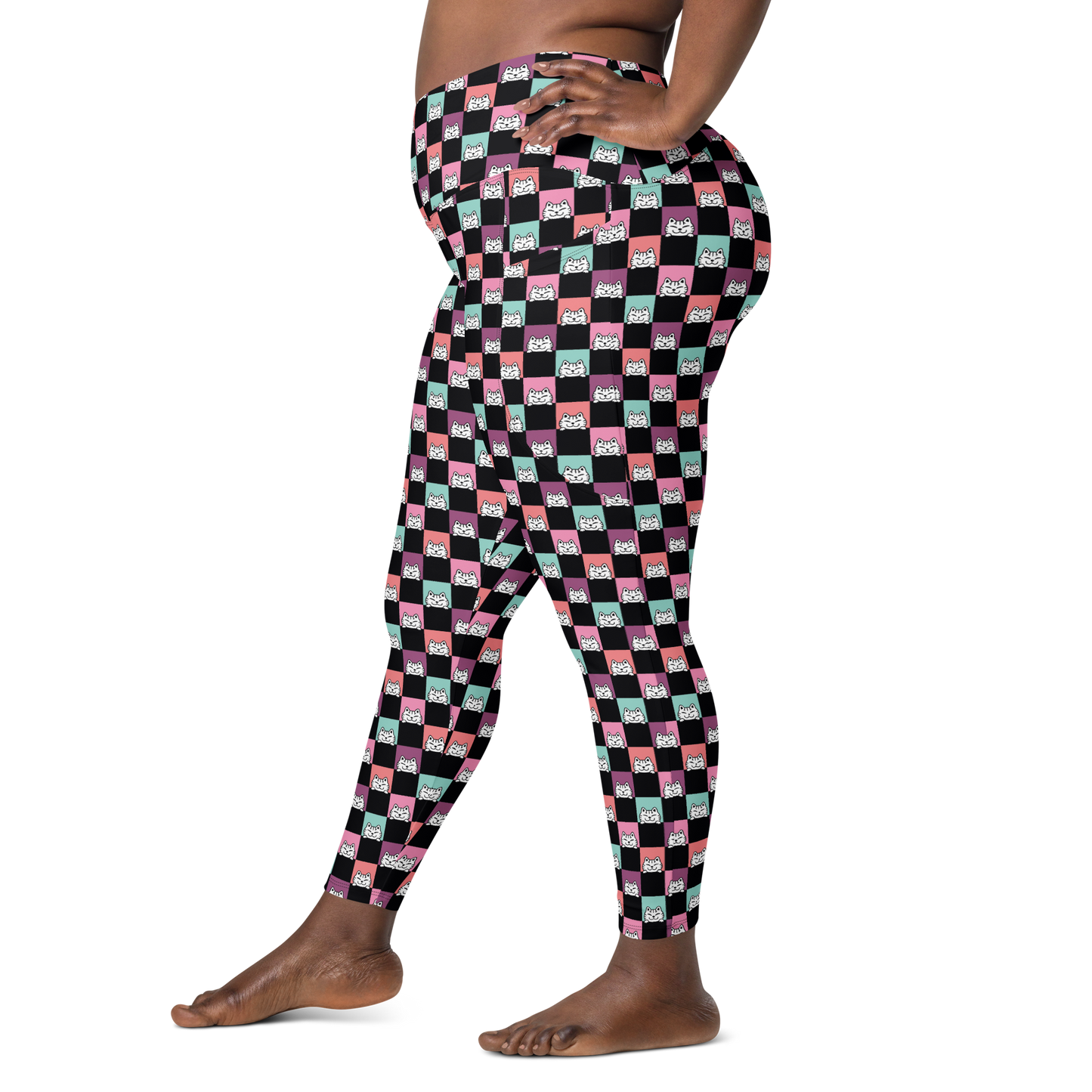 Harper Leggings Cintura cruzada -Tallas grandes-Handmade-Kawaii prints