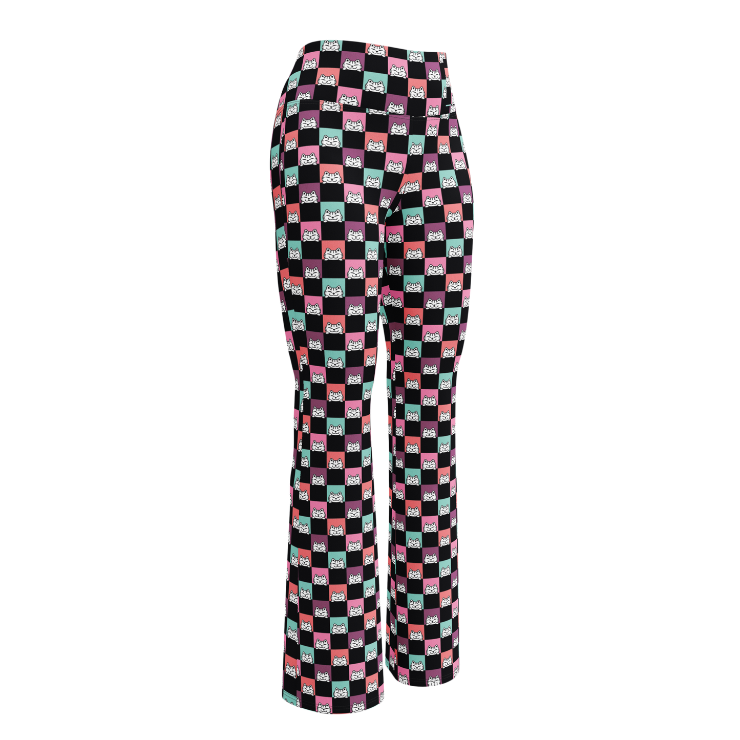 Mire Leggings acampanados -
Tallas grandes-Handmade-Kawaii prints