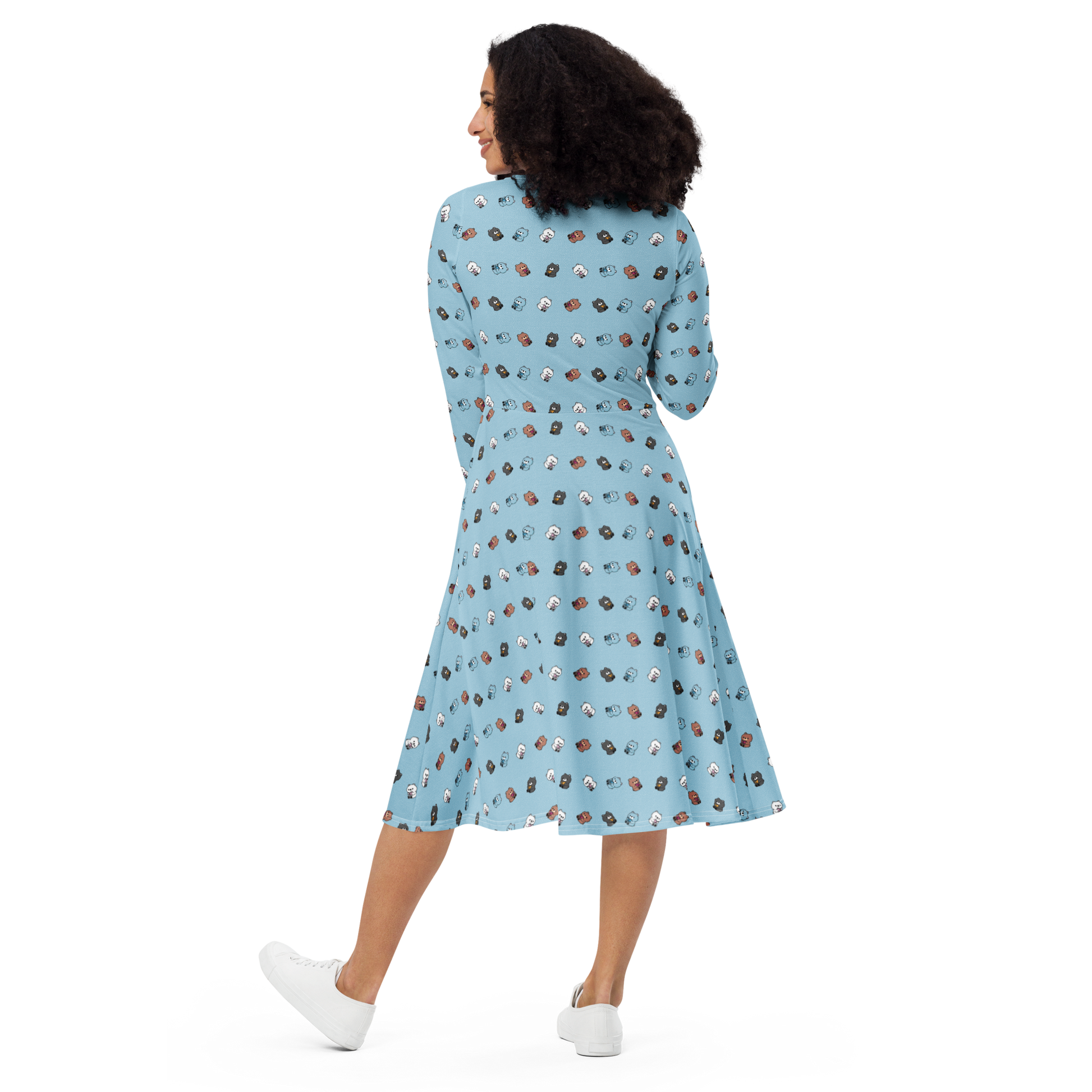 Coleccion "Kawaii Prints"
Print 24002 Light Blue 
Tallas XS-6XL 
Handmade
