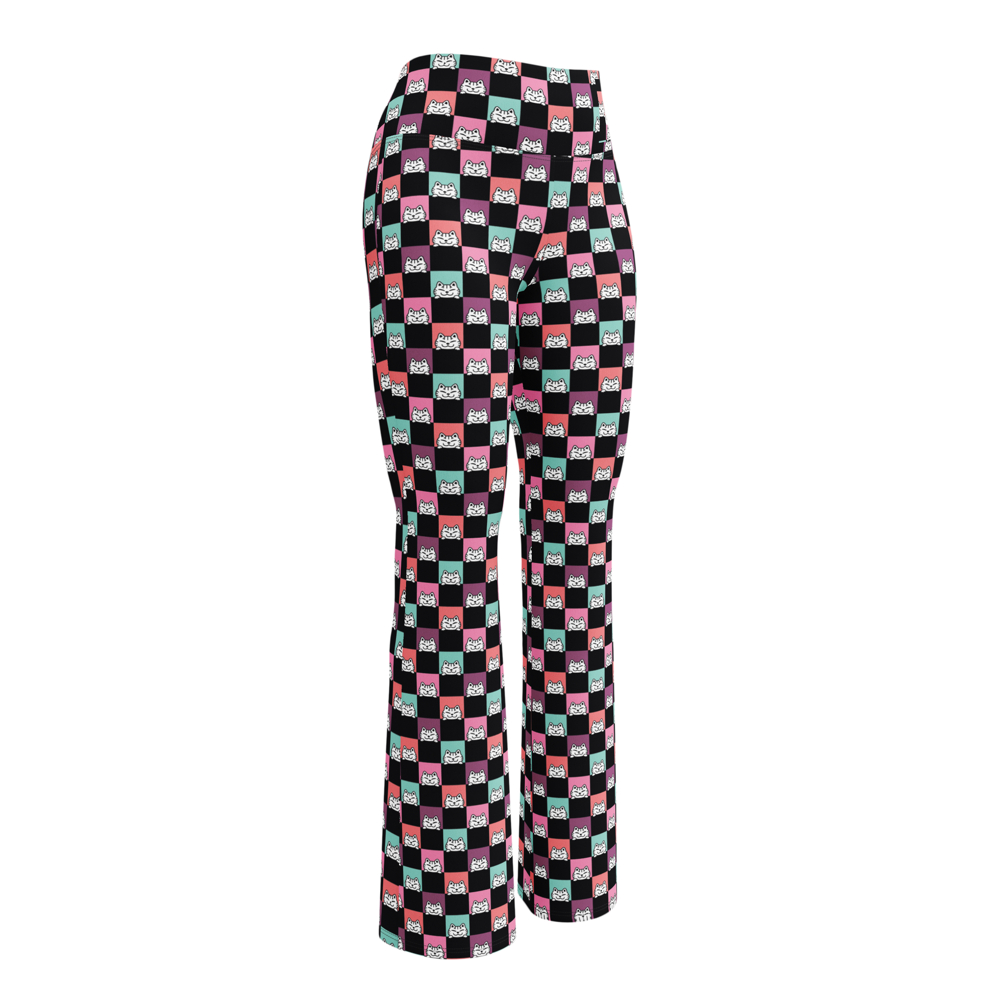 Mire Leggings acampanados -
Tallas grandes-Handmade-Kawaii prints